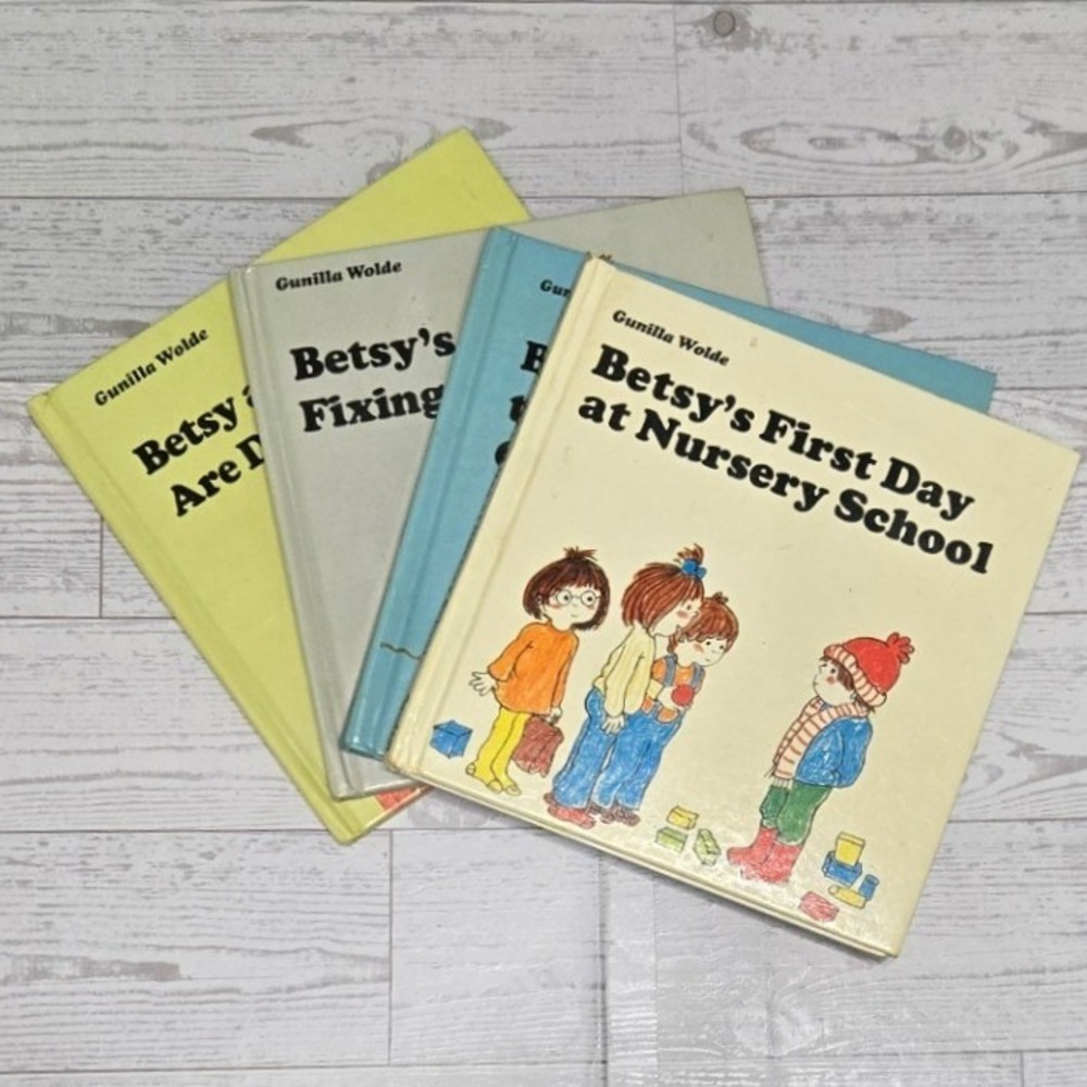 Gunilla Wolde Betsy Book Lot 4 Random House Hardcover Vintage Childrens Stories
